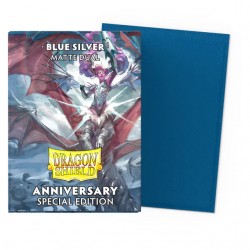 Dragon Shield Standard Sleeves Matte Dual - Blue Silver