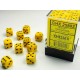 Dados D6 12mm (36) Yellow/Black